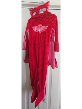 PJ Masks Owlette Light Up Costume Toddler 2T Red Owl Wing Cape Mask Halloween